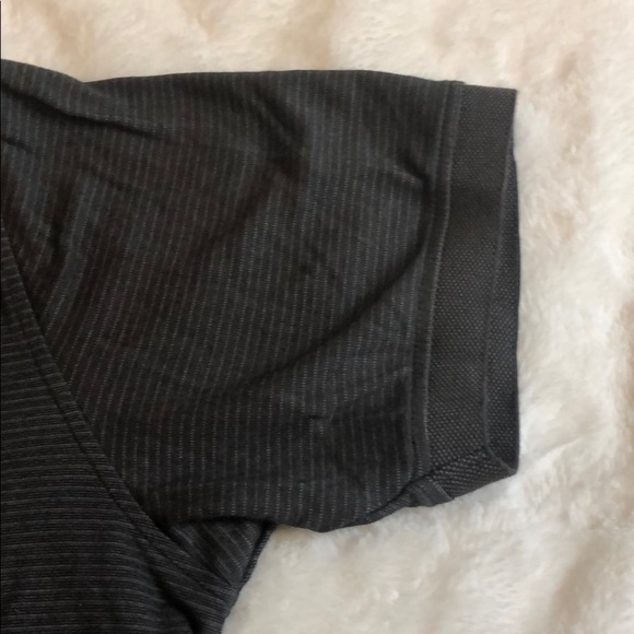 Gray Striped Polo‎ Shirt - Picture 4 of 5